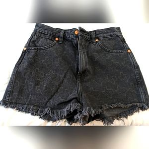 Wrangler Texas High Rise Festival jean shorts